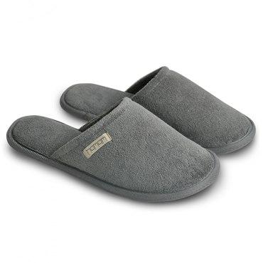 Тапочки, Hamam, Ash, Закрытые, 40-41, Унисекс, Темно-серый (Dark Grey), 1 шт.