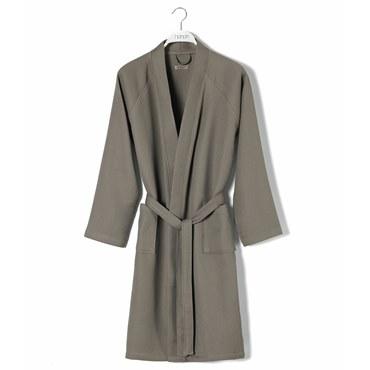 Вафельный халат из бамбука, Hamam, Calamus, S/M, Унисекс, Дымчатый (Vapour), 1 шт.