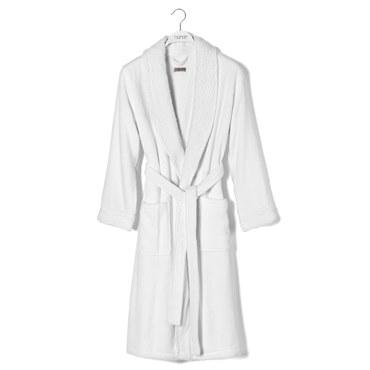 Махровый халат, Hamam, Galata Organic, L/XL, Унисекс, Белый (White), 1 шт.