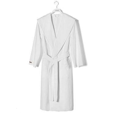 Легкий халат с капюшоном, Hamam, Meyzer, XXL, Классический, Унисекс, Белый (White), 1 шт.