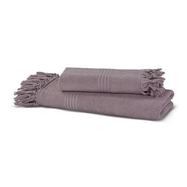 Махровое полотенце для рук, Hamam, Meyzer, 50x100, С бахромой, Лаванда, 1 шт.