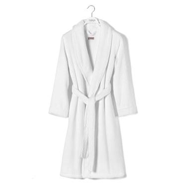 Махровый халат, Hamam, Olympia, M, Унисекс, Белый (White), 1 шт.