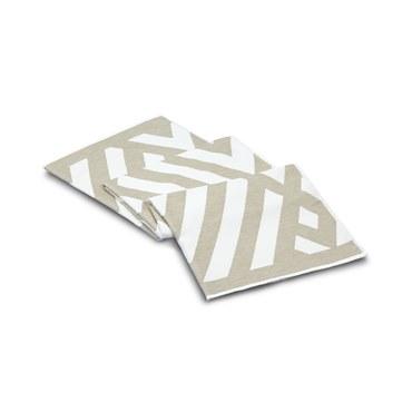Пляжное полотенце, L'appartement, Geometric, 100x180, Льняной (Flax), 1 шт.