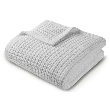 Вафельный плед, L'appartement, Sonia, 240x260, Белый (White), 1 шт.