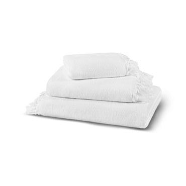 Полотенце с бахромой, Hamam, Tierra, 100x180, Белый (White), 1 шт.