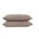 Наволочки стандартные, Hamam, Atlas, Стандартная, 50x70, Серовато-коричневый, 2 шт.
