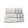 Махровое полотенце для лица, L'appartement, Newport, 30x50, Слоновая кость/Голубой (Ivory / Sky), 1 шт.
