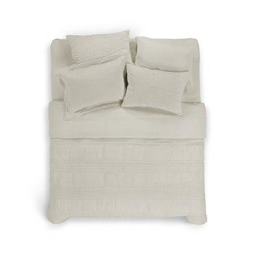 Комплект постельного белья, Евро, Hamam, Hanim, 220x240, 290X310, 50x70 (4 шт.), Слоновая кость (Ivory), 600 ТС, 1 шт. Комплект постельного белья, Евро, Hamam, Hanim, 220x240, 290X310, 50x70 (4 шт.), Слоновая кость (Ivory), 600 ТС, 1 шт.