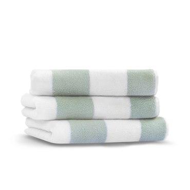 Махровое полотенце для лица, L'appartement, Tampa, 50x76, Белый/морская пена (Seafoam / White), 1 шт.